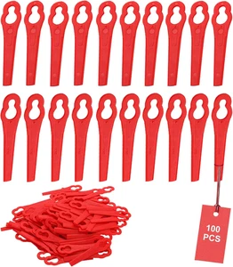 100 Pz Coltello Tagliaerba Coltello Ricambio Rosso Tagliaerba Tagliaerba Tagliae - Foto 1 di 7