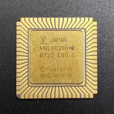 Fujitsu MBL80286-8 CPU LCC68 8MHz 16Bit x86 80286 Processor Microprocessor - Image 1 of 3