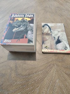 JURASSIC PARK DELUXE GOLD SERIES TRADING CARD SET 88 CARDS + 10 ART CARDS  - Picture 1 of 16