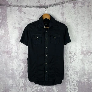 Vintage Diesel Button Up Shirt Men’s Luxury Y2K Black Streetwear Size L - Picture 1 of 6
