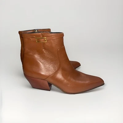 Franco Sarto Mujer Ámbar Punta Corta, Tacón de Cuero, Botín Talla 9.5 Foto 1 de 4