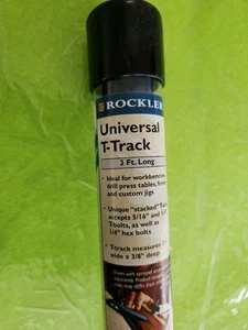 Rockler Universal T-Track - Alluminio anodizzato blu da 4 piedi (48") preforato - nuovo - Foto 1 di 17
