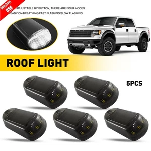 Lámpara de cabina universal con luz blanca con energía solar techo estuche ahumado camioneta para camionetas - Imagen 1 de 12