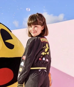 Justice Girls PAC-MAN 3 P Set Jacket, 2 Tops & Shorts Size XS (5-6) Arcade Style - Picture 1 of 18