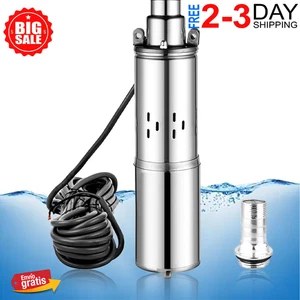 Bomba De Agua Sumergible Para Pozo Solar 260W 5,4GPM 131FT Industrial Riego Home - Bild 1 von 9