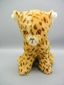 Vintage England *Real Soft Toys* Tagged Leopard Cub Striped Stuffed Plush Cat - Picture 1 of 10