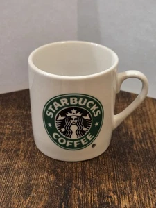 Starbucks Espresso Shot Mini Kaffeebecher Tasse weiß mit grüner Meerjungfrau NEU!! - Bild 1 von 4