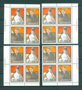 Canada. 1980 Set. 4 Corner Block Margin. MNH. Music. Albani, Willan. Sc# 860-61. - Picture 1 of 1