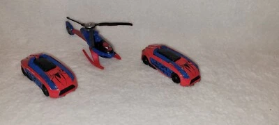 Lote de 3 helicópteros y coches fundidos a presión Marvel Muscle The Amazing Spider-Man 2006-07 Foto 1 de 3