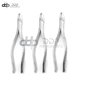Lote de 3 piezas de fórceps de extracción #151XAS instrumento quirúrgico dental - Imagen 1 de 3