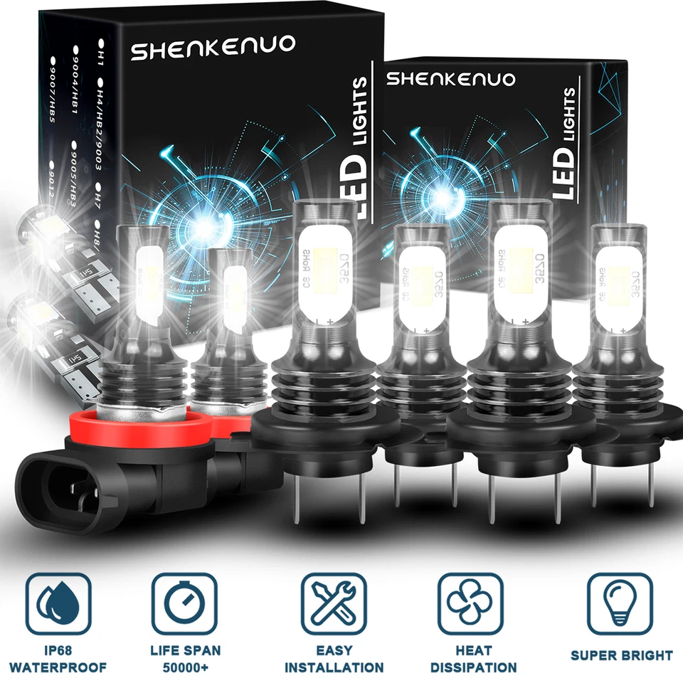 For Bmw 1 Series Led Headlight DRL F20 F21 LED White Canbus Fog Side Light Bulbs - Image 1 of 4