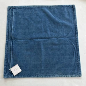 New POTTERY BARN Indigo Blue VELVET Accent Pillow Cover 20x20 SQUARE - Picture 1 of 7