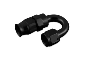 AN -10 AN10 JIC 180' Degree PTFE Fuel Oil Fitting hose end Black - Picture 1 of 4