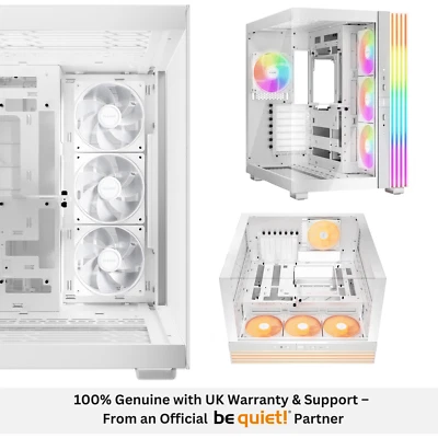 be quiet! Light Base 600 LX White PC Case | RGB Silent Cooling | UK Partner - Image 1 of 4