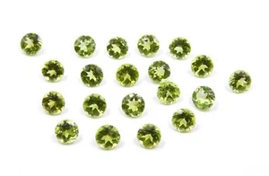 Natural Peridot Round Cut Loose Gemstone 4 MM Jewelry Making C-2068 - Picture 1 of 4