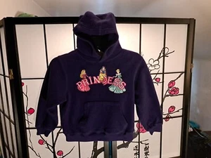 Adorable Disney Store Size Small Childrens Fleece Purple Princess Hoodie - Picture 1 of 13