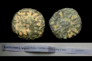 X048: WIGMUND Anglo-Saxon Northumbria Styca, moneyer COENRED, 837-50 AD - Picture 1 of 1