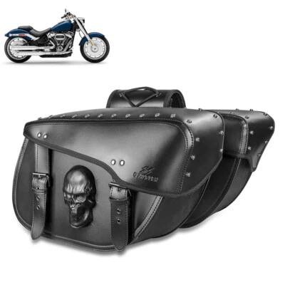 Saddle bag Tool Side bag Storage Luggage Expandable Fits For Harley Sportster - Image 1 of 4