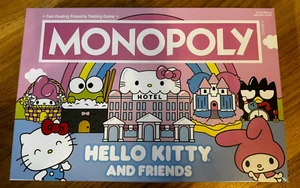 New Hello Kitty & Friends Monopoly Board Game Hasbro Collectors Edition - Picture 1 of 2
