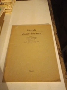 Zwölf Sonaten Opus 2 Vivaldi Violine Und Piano Cello SCHOTT 1953 - Picture 1 of 1
