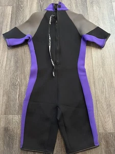 Traje de neopreno Heat Wave púrpura negro tecnología térmica costuras impermeables talla grande - Imagen 1 de 8