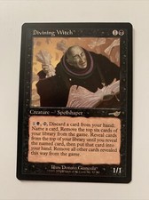 1 Divining Witch Nemesis Black Rare MAGIC Mtg Carr Unplayed! UP NM