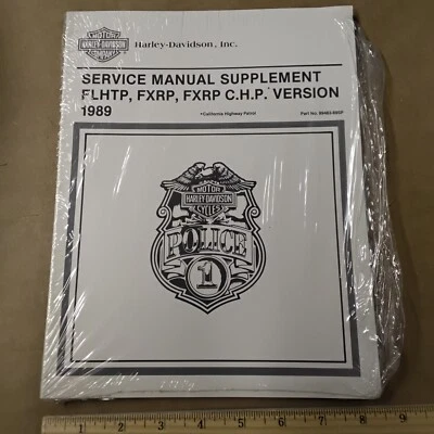 Harley-Davidson 1989 FLHTP FXRP FXRP-CHP manual de servicio suplemento Calif Highway Foto 1 de 4