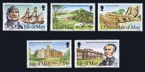 Isola di Man: 1980 Famiglia Kermode in Tasmania (177-181) MNH - Foto 1 di 1