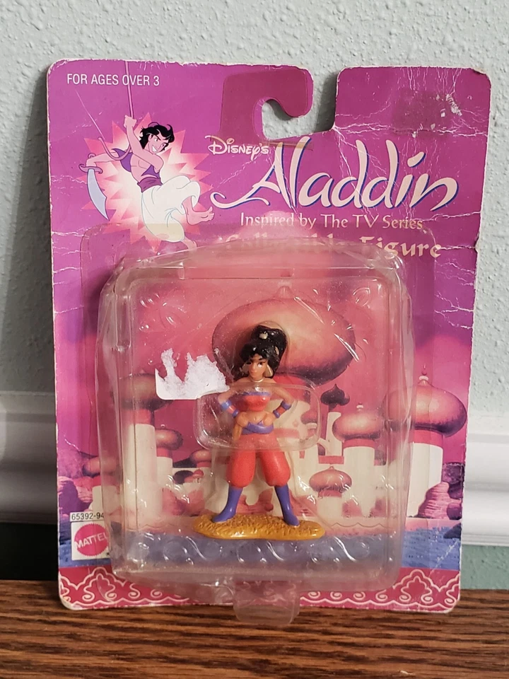 1993 Mattel Disney Aladdin TV Series Jasmine PVC Action Figure MOC 026676653920