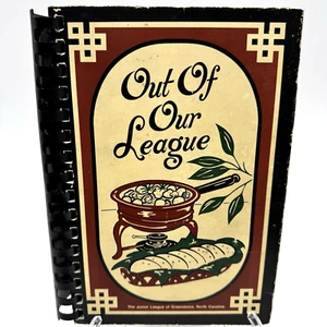 Out Of Our League Community Cookbook Greensboro North Carolina Jr League 1981 NC - Picture 1 of 24