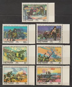 1984 Vietnam Stamps Victory at Dien Bien Phu Scott # 1388-1394 MNH - Picture 1 of 1