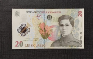 ROMANIA BNR 20 LEI P119Aa 2021 POLYMER UNC - Picture 1 of 2