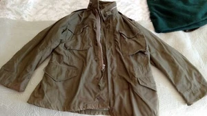 Vintage 1969 US Army M-65 Field Jacket w/ hood Medium Regular OG-107 - Picture 1 of 10