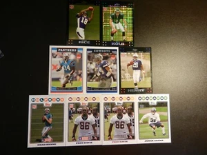LOTTO DI NOVE (9) CARTE TUTTE DIVERSE TOPPS & TOPPS CHROME NFL *ROOKIE* - Foto 1 di 1