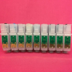 Juego de 9 cartuchos de tinta de impresora de arco vacíos recargables para Epson Stylus Photo R2880 - Imagen 1 de 4