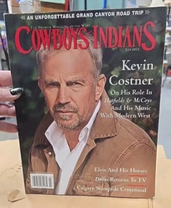 JULY 2012 - COWBOYS AND INDIANS magazine - KEVIN COSTNER - Picture 1 of 12