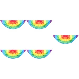 5 Pack Rainbow Flag Banner Pride Party Decoration Day Decorations - Picture 1 of 12