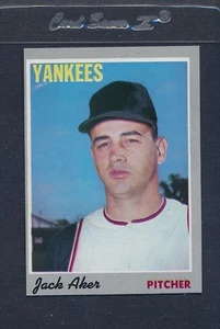 1970 Topps #043 Jack Aker Yankees EX *5854 - Picture 1 of 1