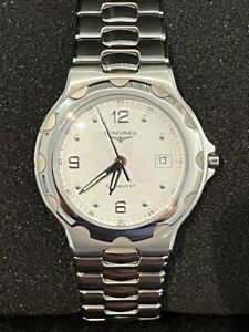 Longines Conquest White Mens Unisex Adults Watch - L1.633.4 new battery