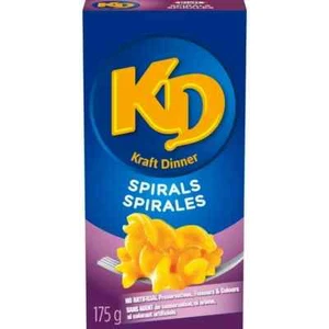 12X KD Kraft Dinner Macaroni & Cheese Spirals 175g EACH FRESH & DELICIOUS - Picture 1 of 2