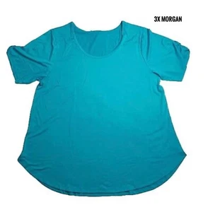 3xl LuLaRoe Morgan Flare Top einfarbig türkis passt 26/28 - Bild 1 von 1