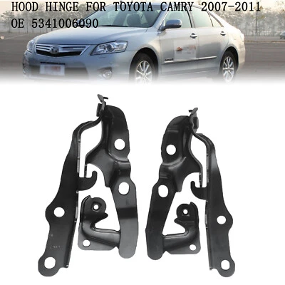 Pair Hood Hinge Body Parts Left Right Side For 2007-2011 Toyota Camry TO1236152 - Image 1 of 4