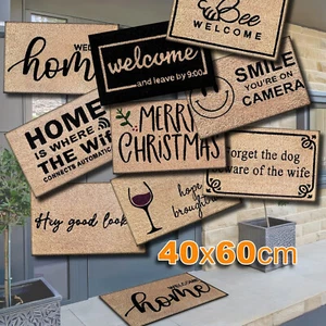 Funny Door Mat Non-Slip Rubber Doormat - Coir Indoor Outdoor Front Door Hall Rug - Picture 1 of 69