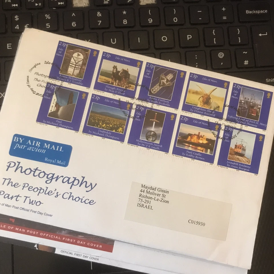 ISLE OF MAN stamps First Day Cover  2002 Photography Part 2.  as photo - Image 1 of 1