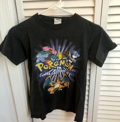 Camiseta Vintage Pokémon Gotta Catchem All Tamanho Infantil - Imagem 1 de 3