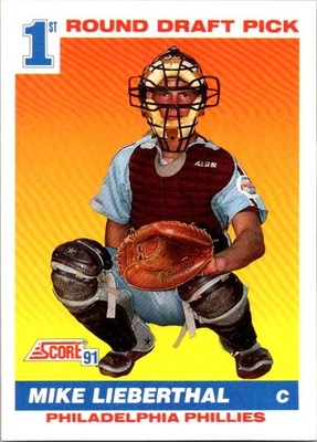 Mike Lieberthal 1991 Score #683 Rookie Philadelphia Phillies - Image 1 of 2