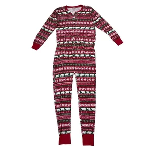 Little Blue House One Piece Pajamas Longhandle Bear Christmas XL Unisex EUC - Picture 1 of 13