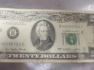 Vinage 1977 $20 bill serial number B46556753C For Collectors - Picture 1 of 7