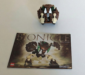 LEGO Bionicle 8560 Bohrok Pahrak with Krana & Book, Very Good Condition