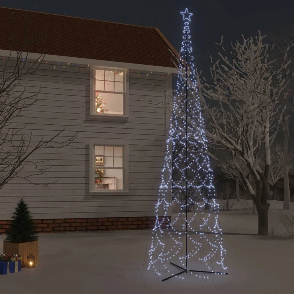 Árbol de cono de Navidad extra grande de 26 pies con luz de árbol de Navidad de 3000 LED Foto 1 de 4